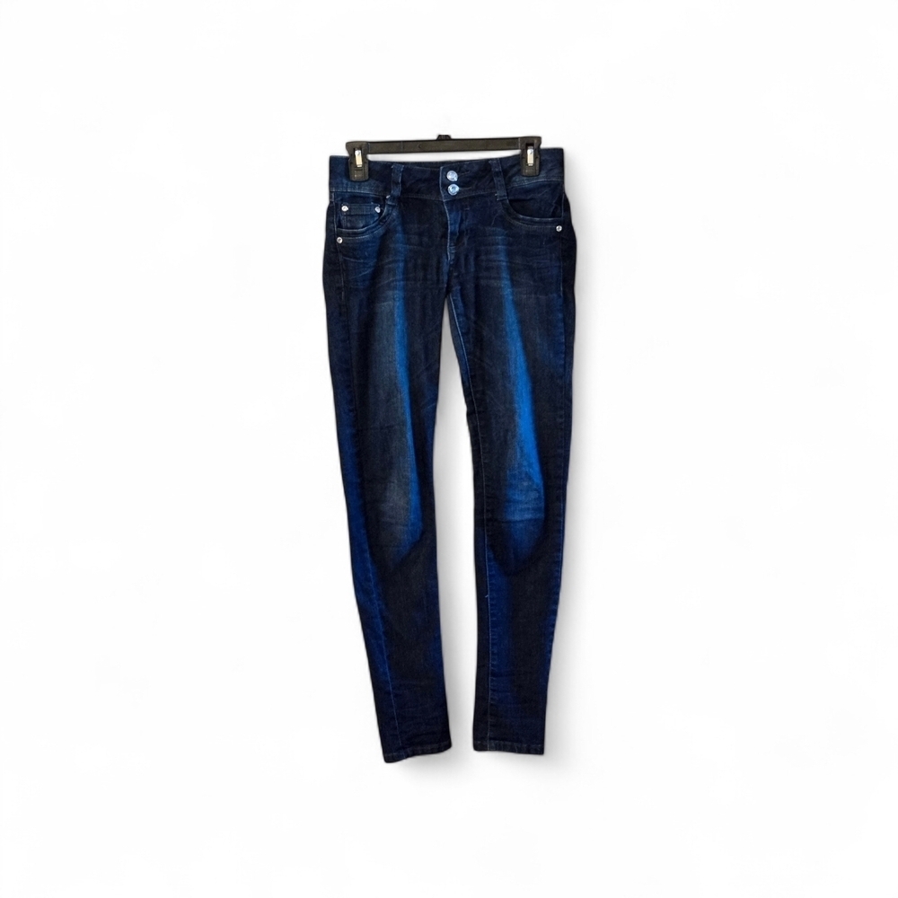 C'est Toi Jeans Women’s 3 Blue Dark Wash Stretch Denim Skinny Leg Style C2131